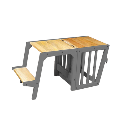grey montessori learning tower foldable