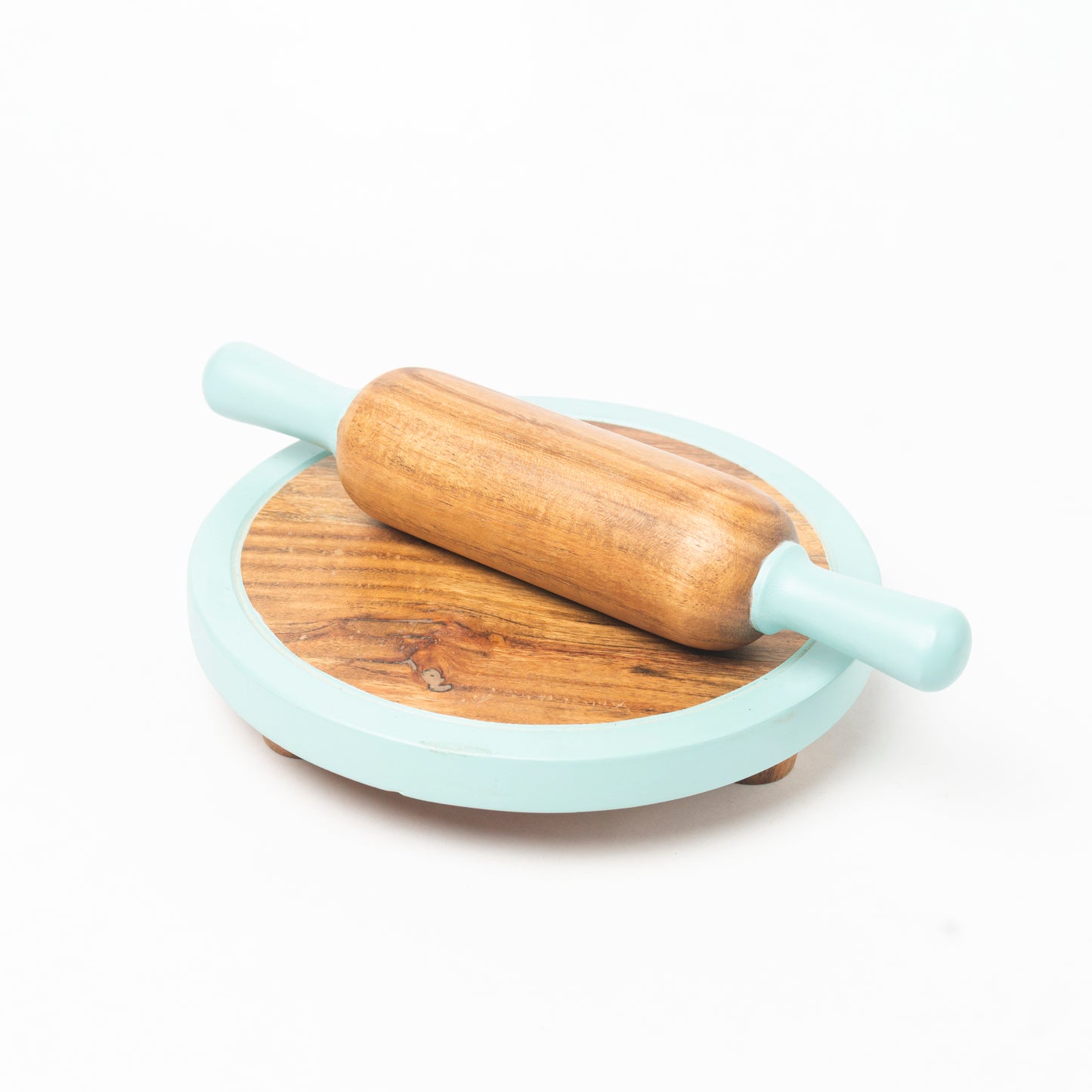 kids Rolling pin and mintgreen board 
