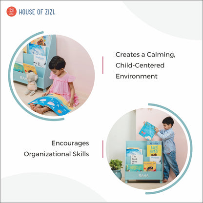 montessori Wooden Bookshelf