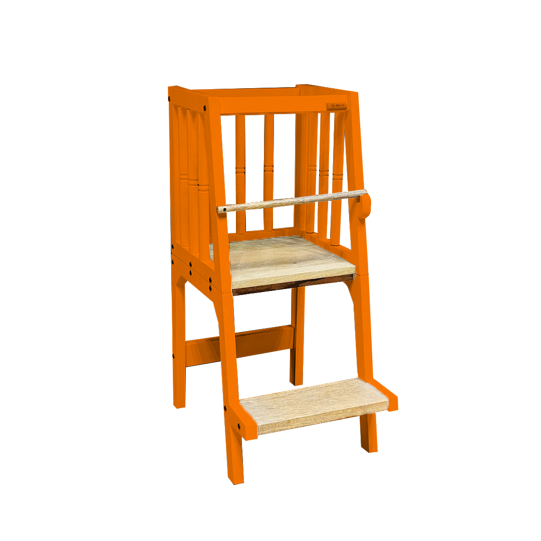 orange montessori learning tower