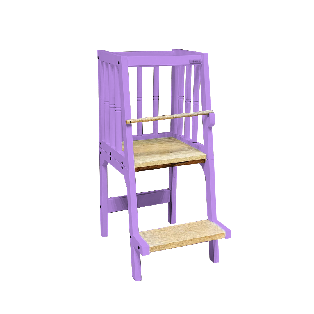 purple montessori learning tower