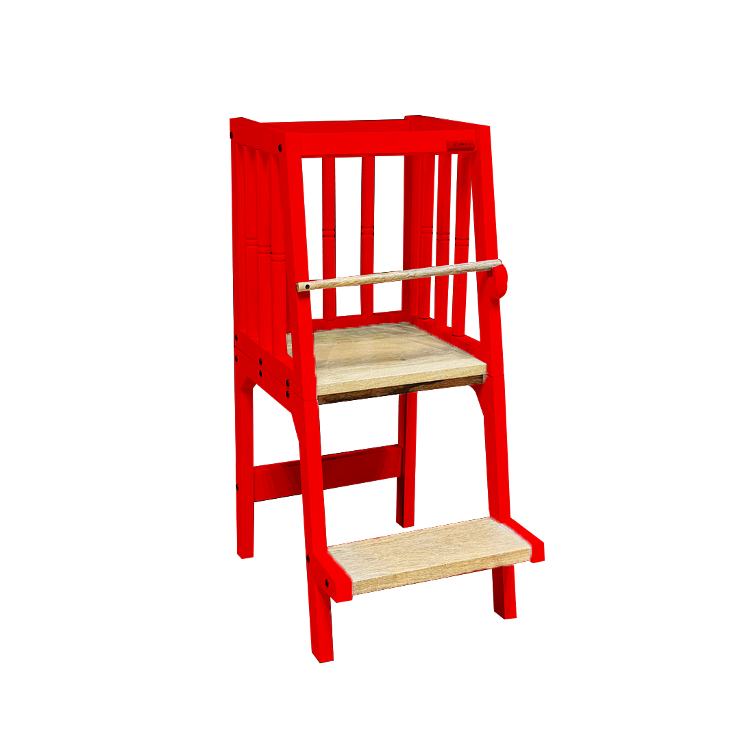 red montessori learning tower