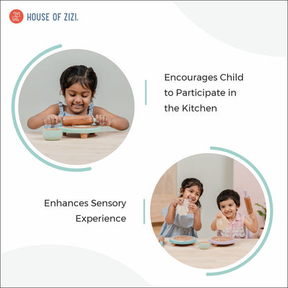 toddlers roti roller and board