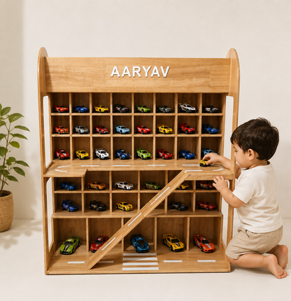 toy car storage mixed slots