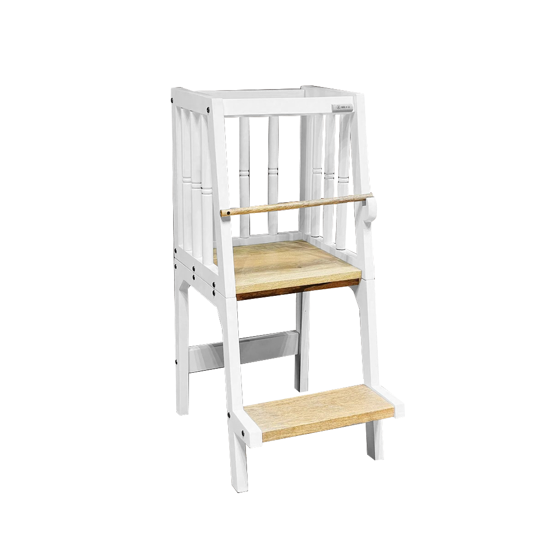 white montessori learning tower