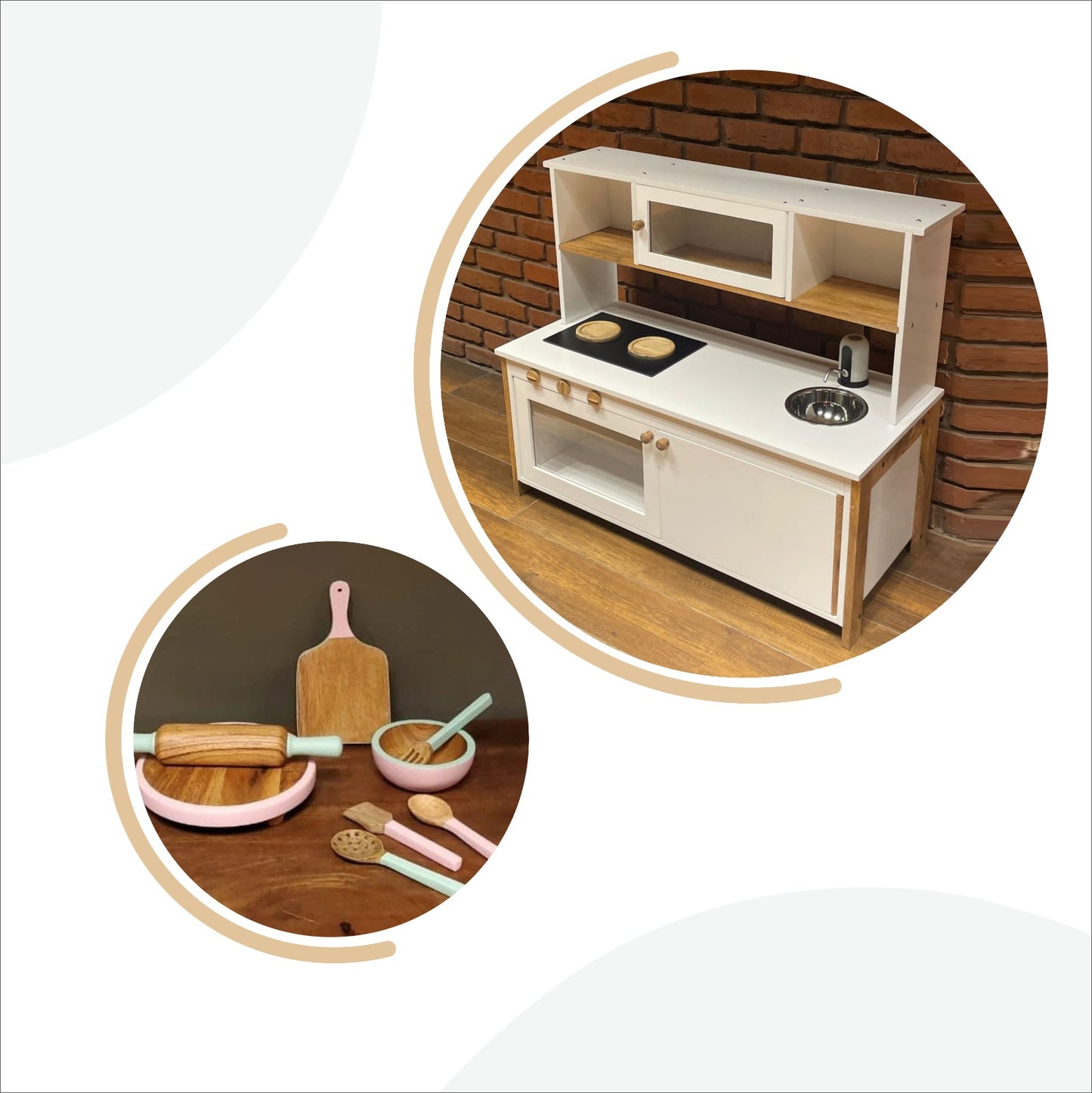 wooden kitchen_set and cooking tools