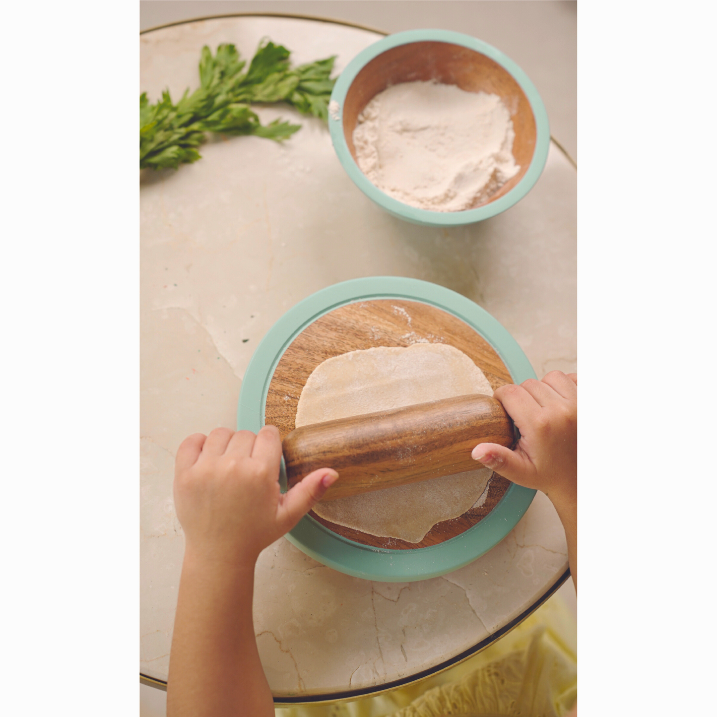 wooden roti maker for kids