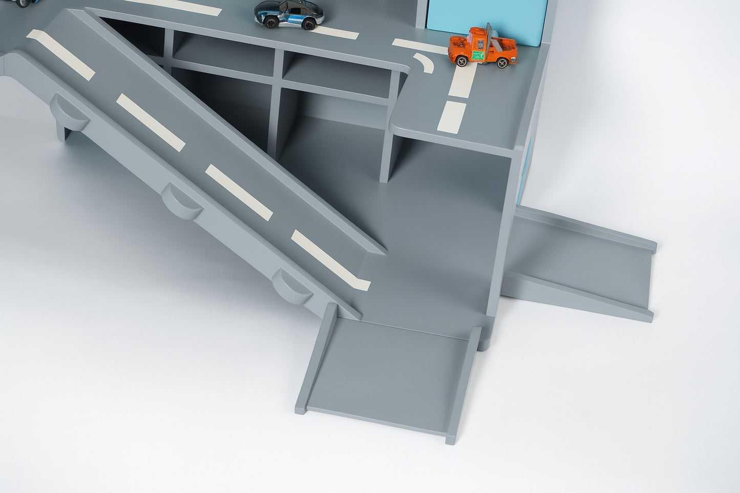 wooden toy car storage for toddler
