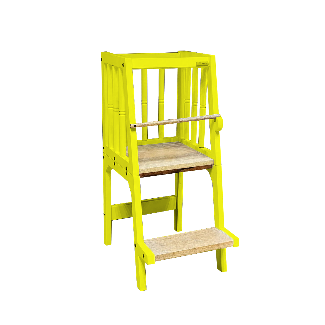 yellow montessori helper tower