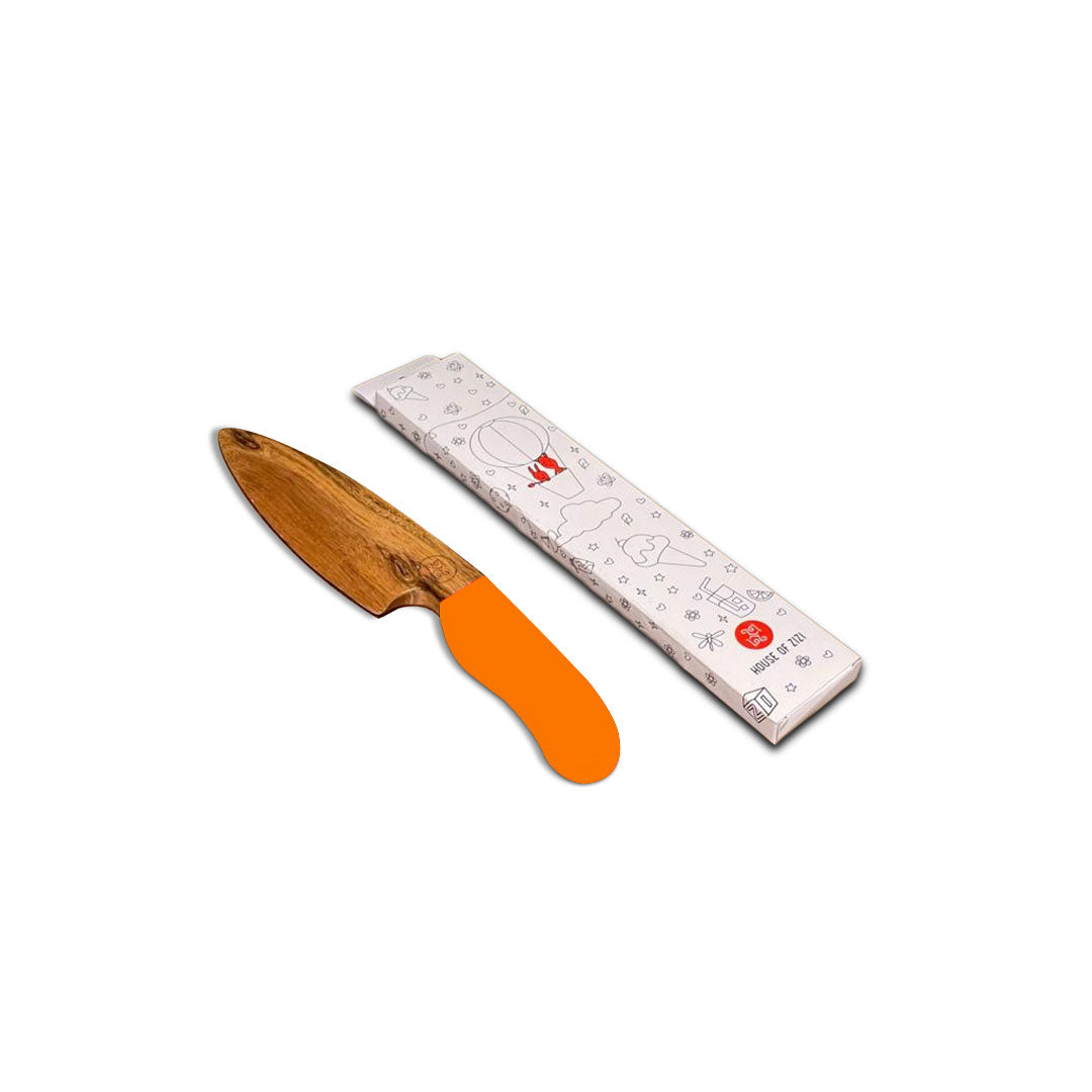 Orange big montessori cutting knife