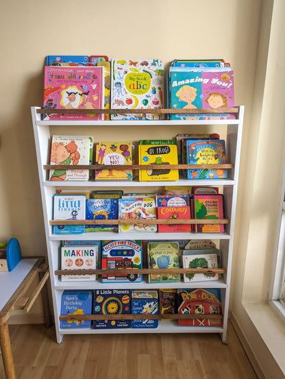 forward facing bookshelf