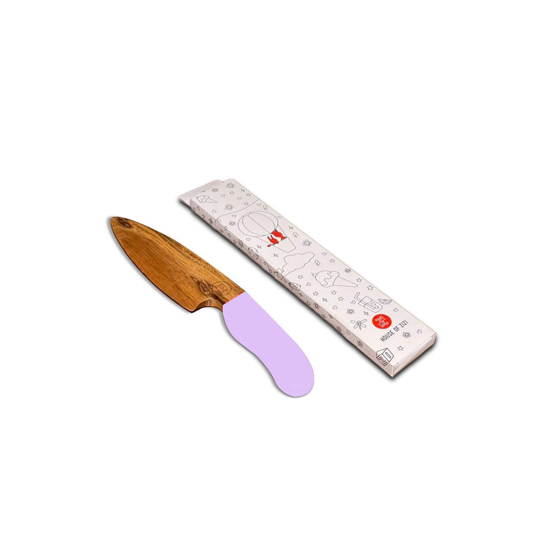 little purple Montessori cutting knife